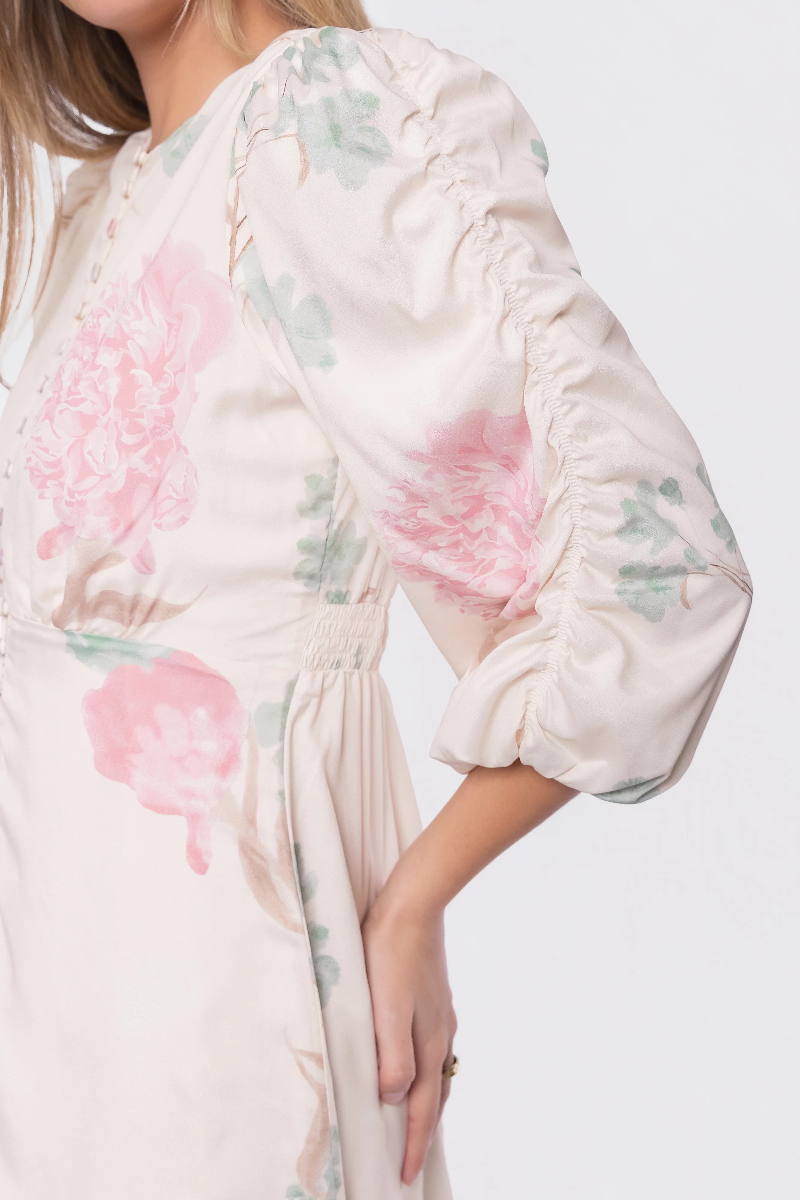 Patricia Dress (Green Pink) - Image 7