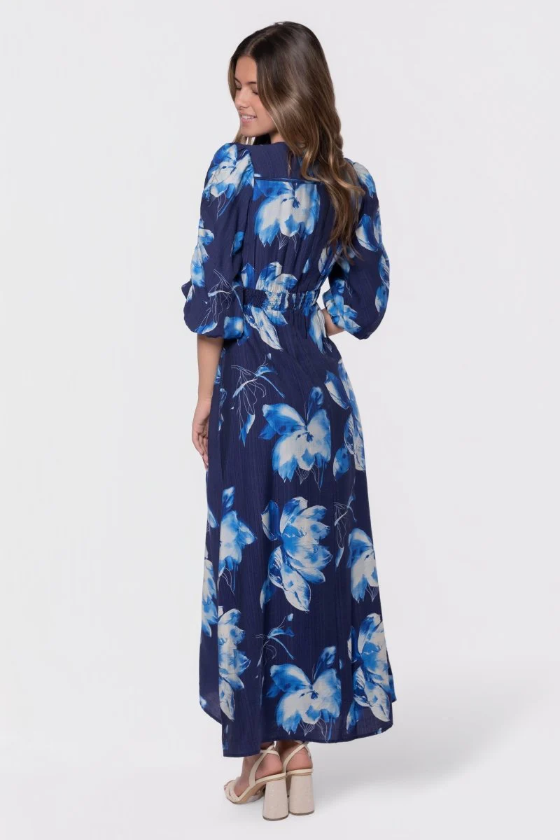 Patricia Dress (Navy Pattern) - Image 4