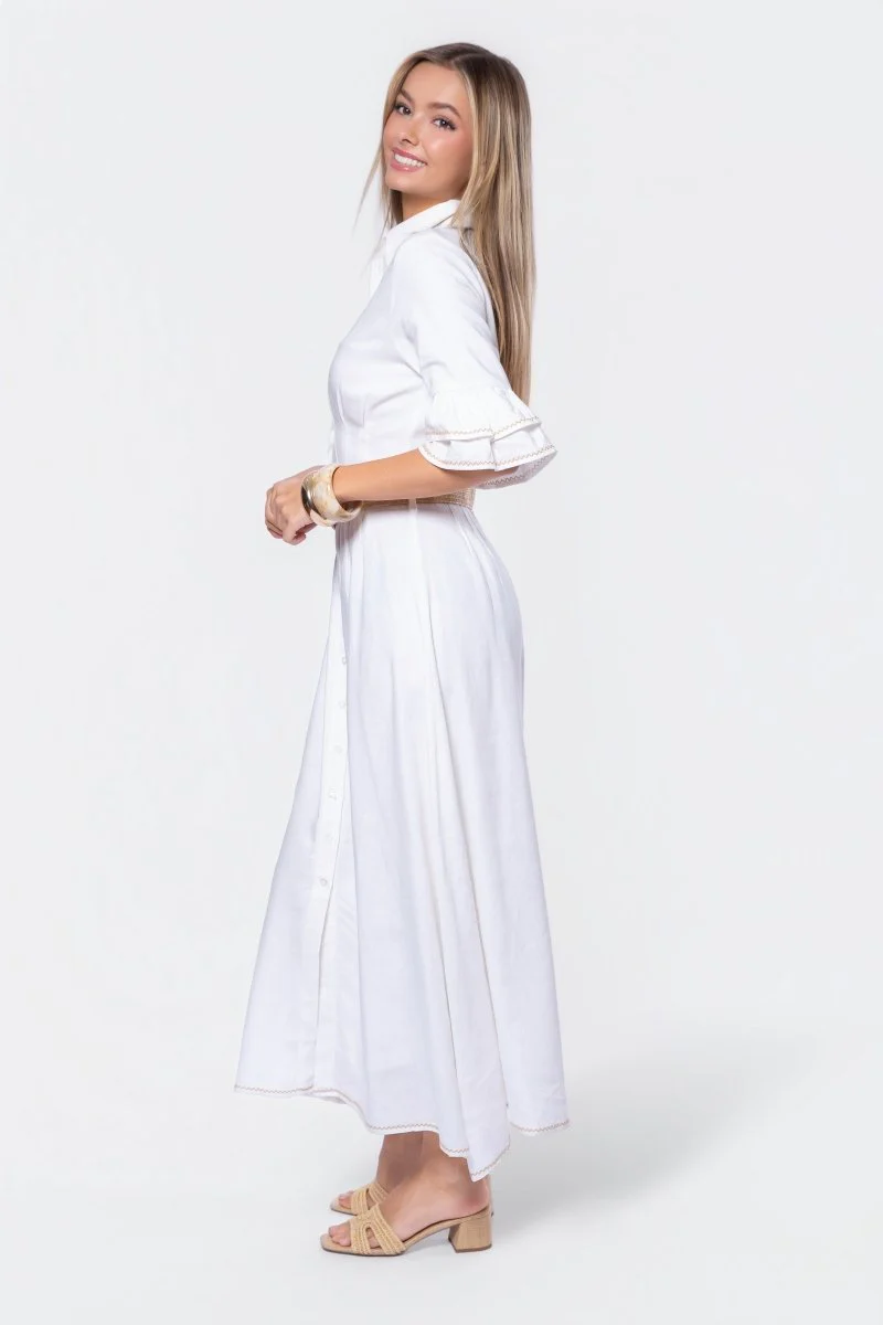 Penelope Dress (White Ground) - Image 4