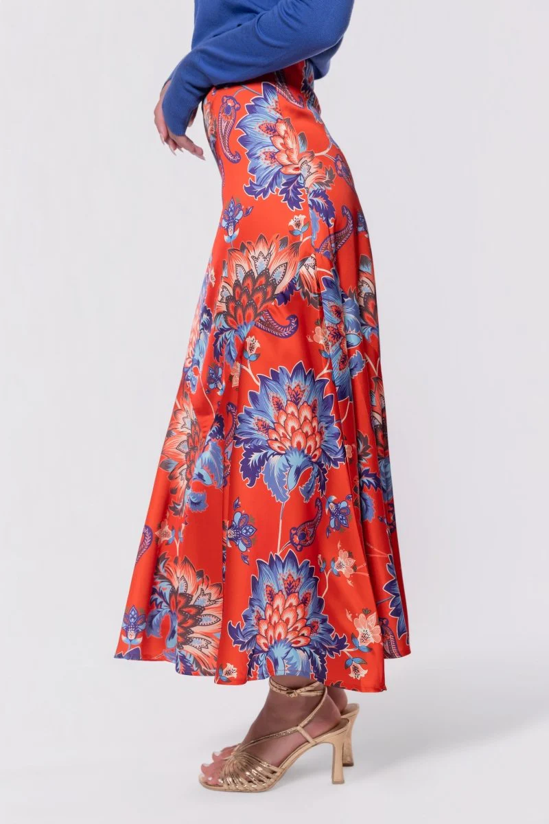 Rachel Skirt (Red/Blue) - Image 3