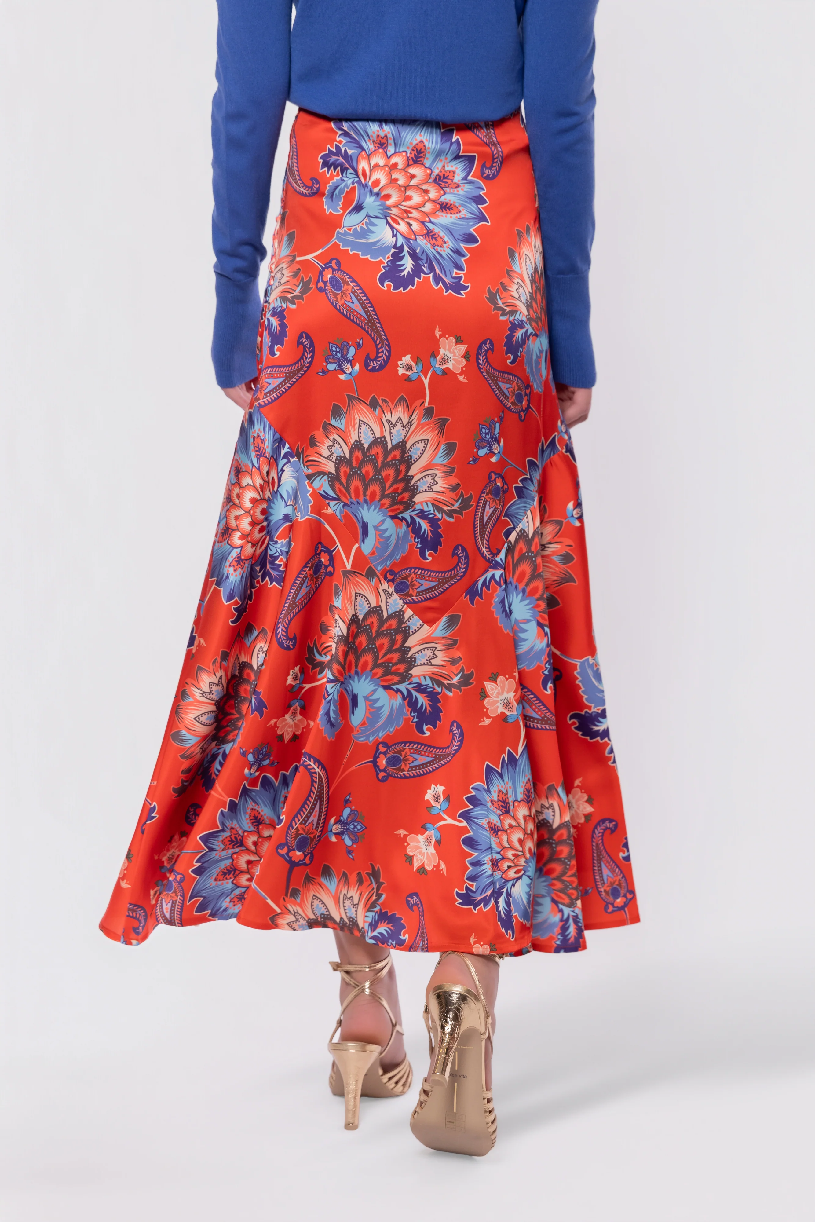 Rachel Skirt (Red/Blue) - Image 5