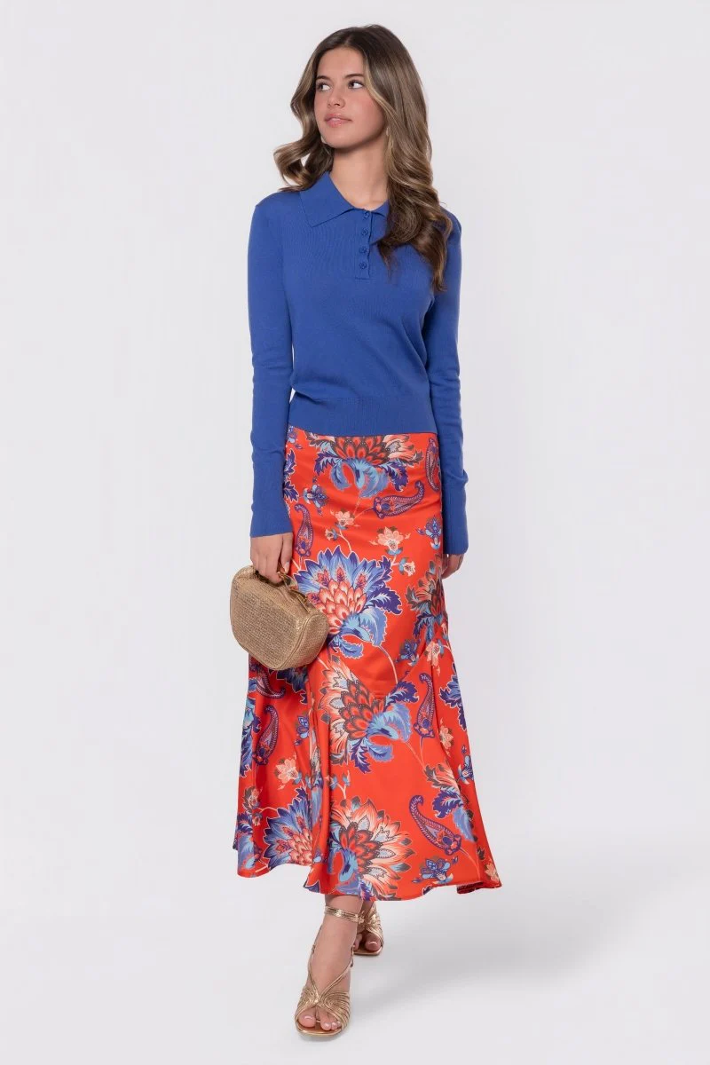 Rachel Skirt (Red/Blue) - Image 6