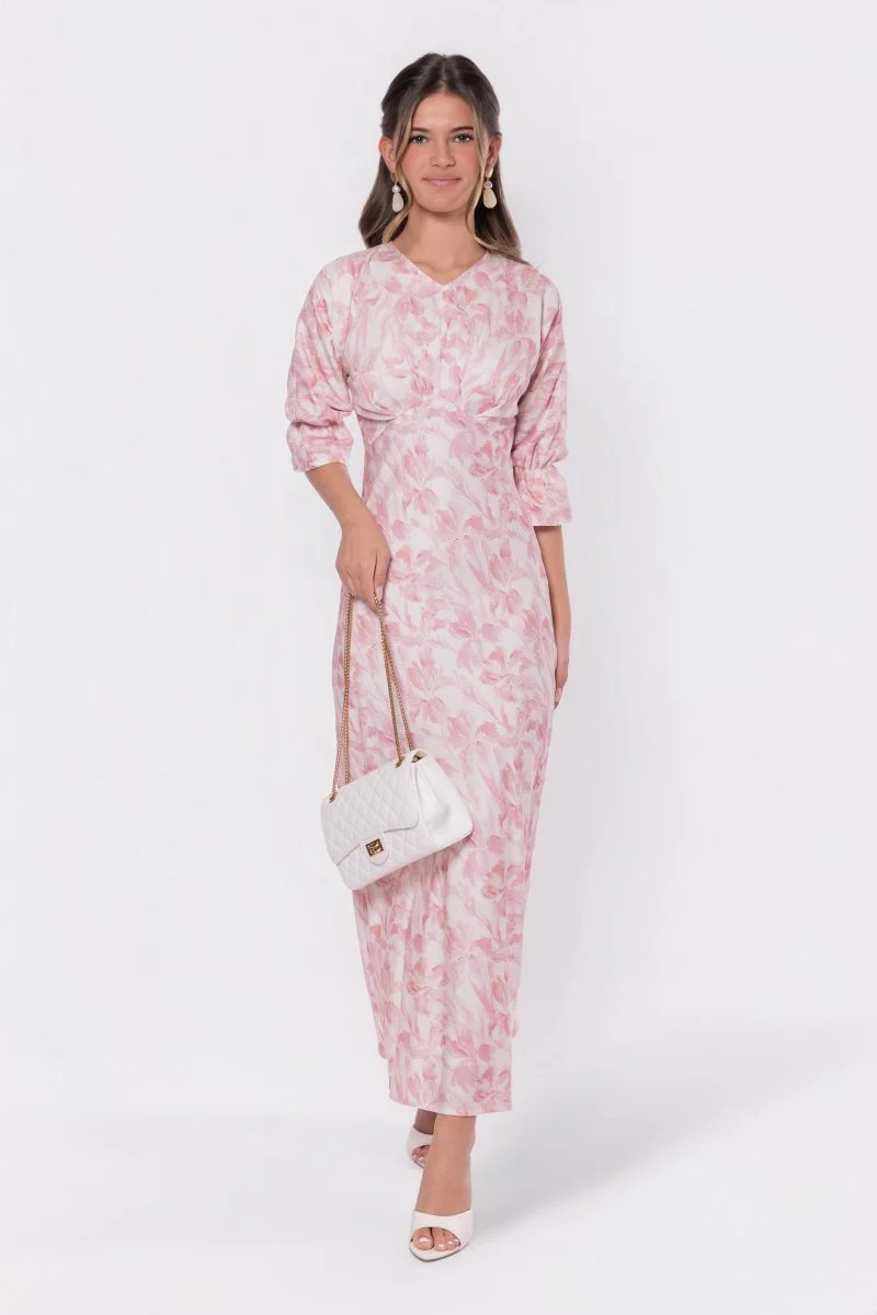 Rebecca Dress (Pink Pattern) - Image 2
