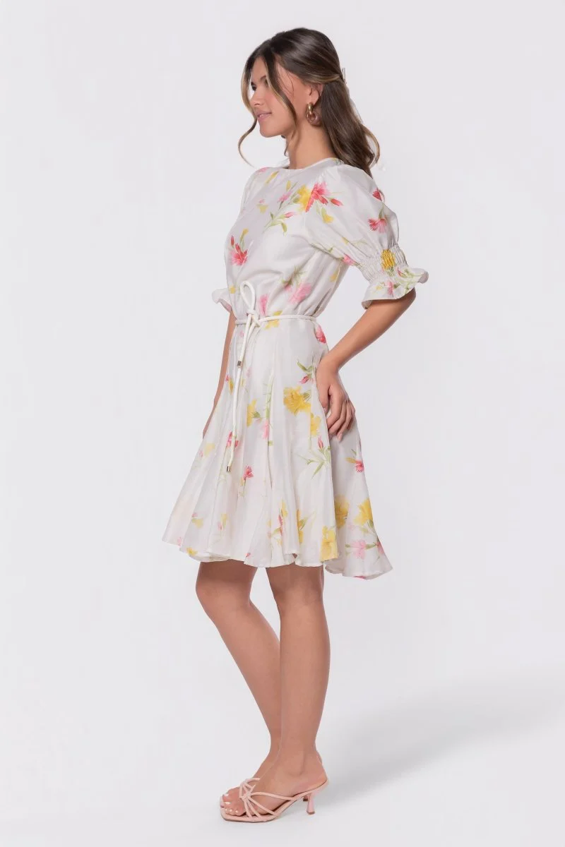 Reina Dress (White Flower) - Image 3