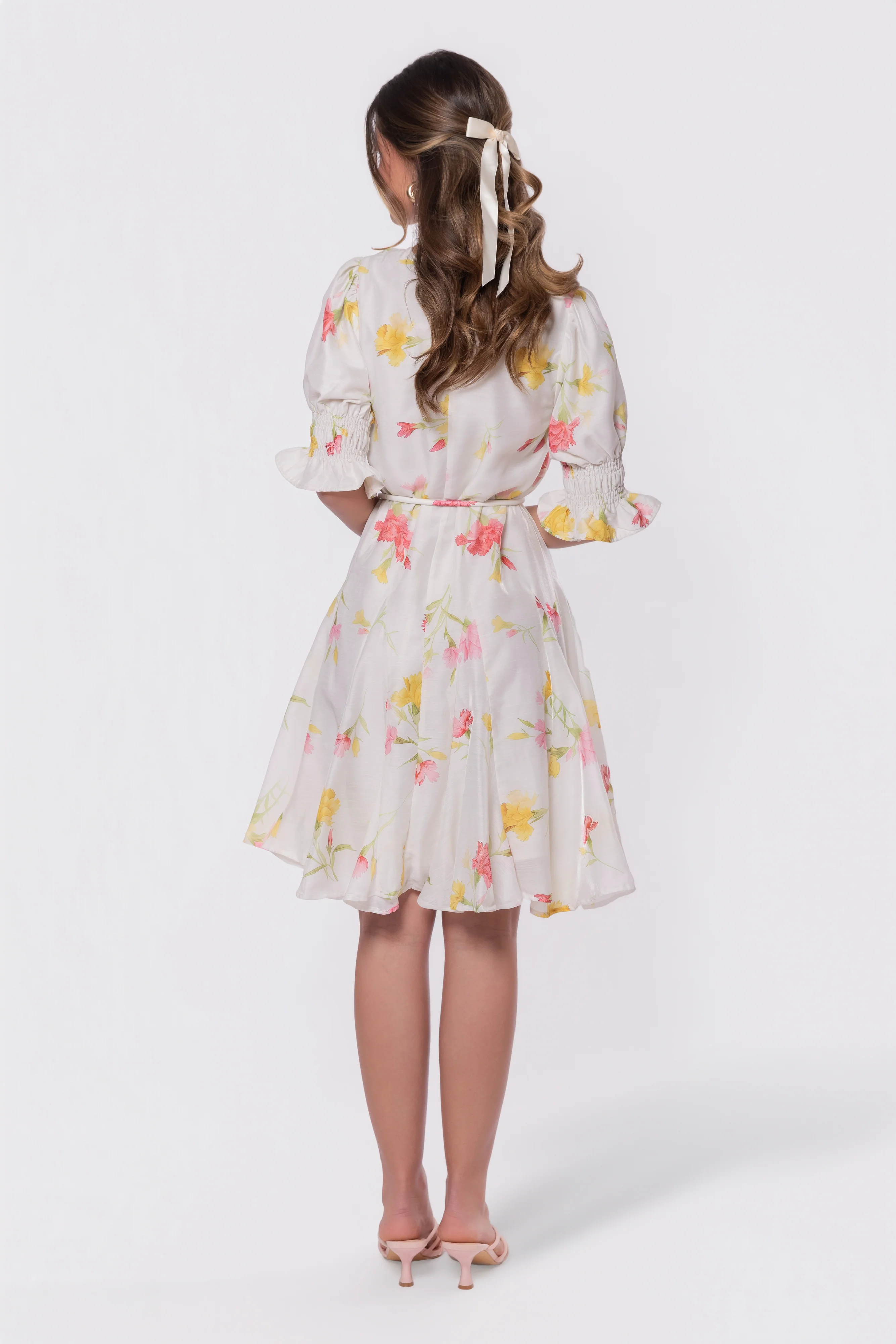Reina Dress (White Flower) - Image 4