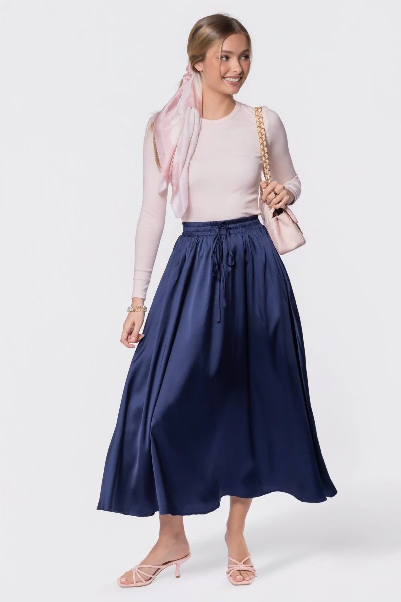 Rita Skirt (Navy) - Image 6