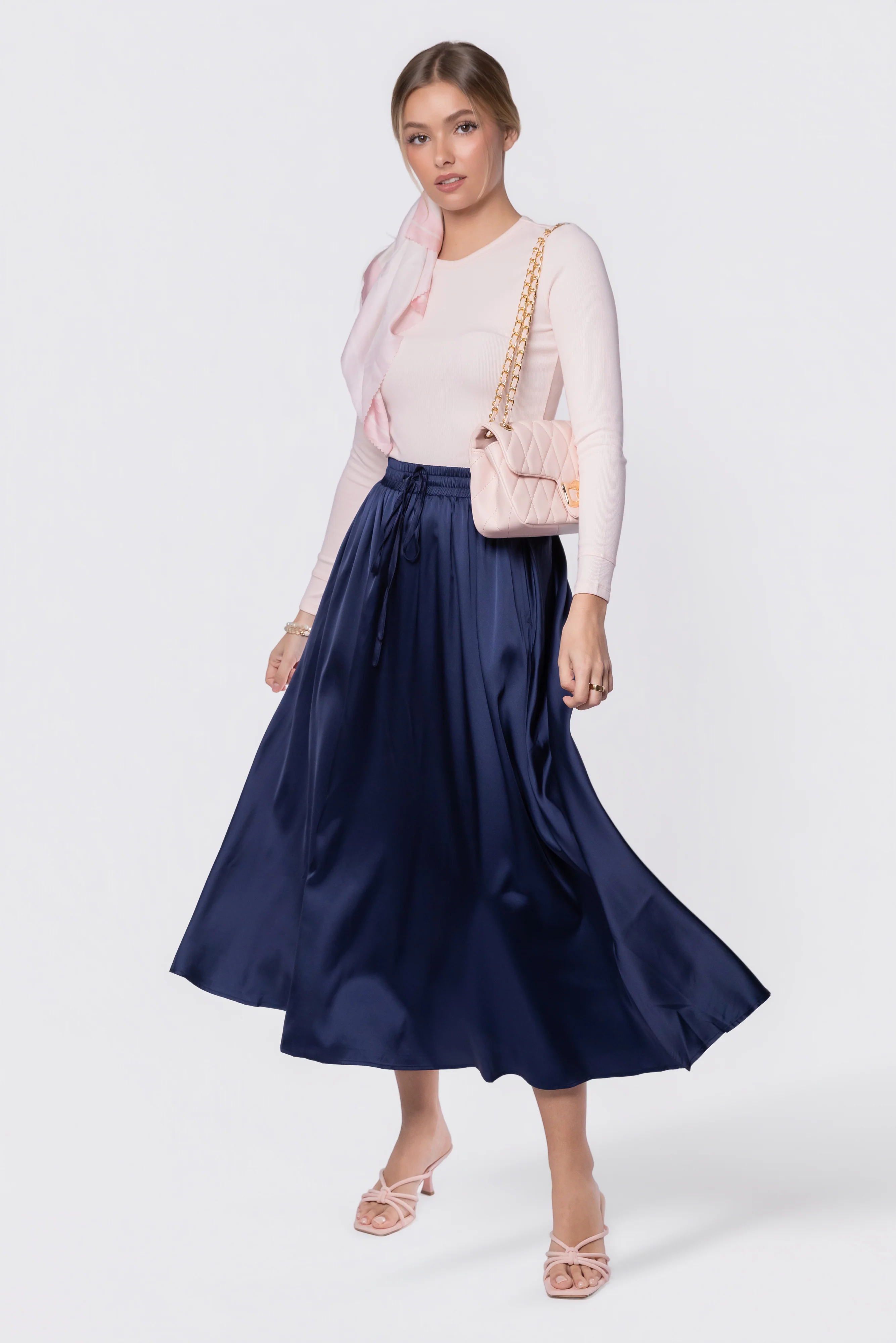 Rita Skirt (Navy) - Image 7