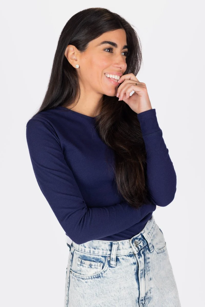 Romi Top Long Sleeve (Navy)