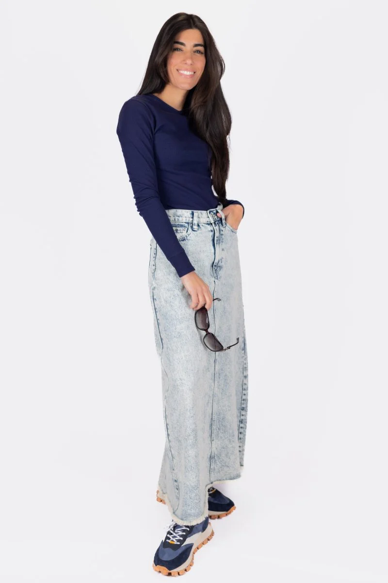 Romi Top Long Sleeve (Navy) - Image 2