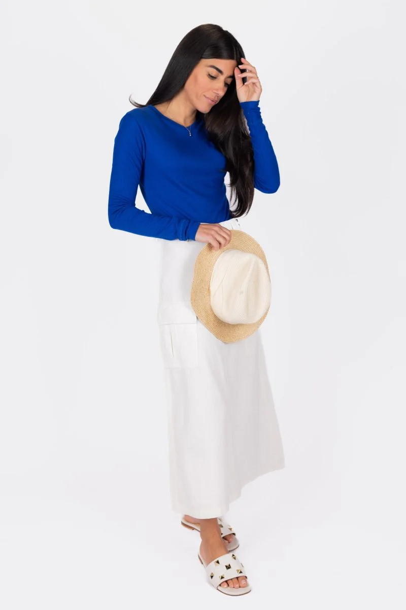Romi Top Long Sleeve (Royal Blue) - Image 2
