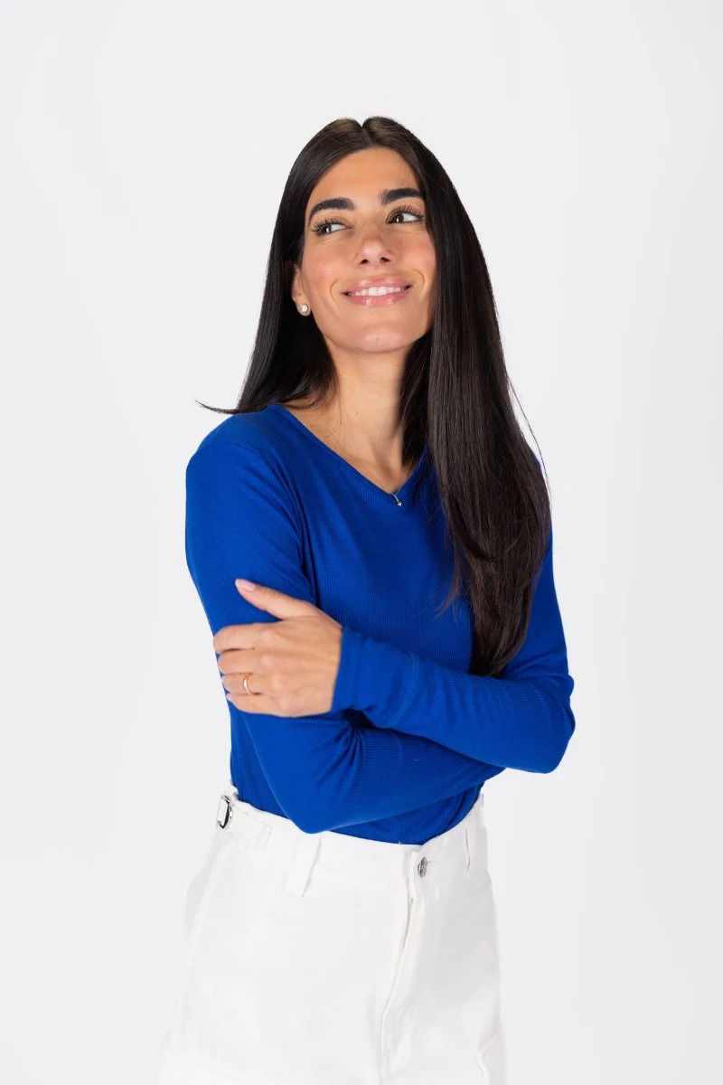 Romi Top Long Sleeve (Royal Blue) - Image 3