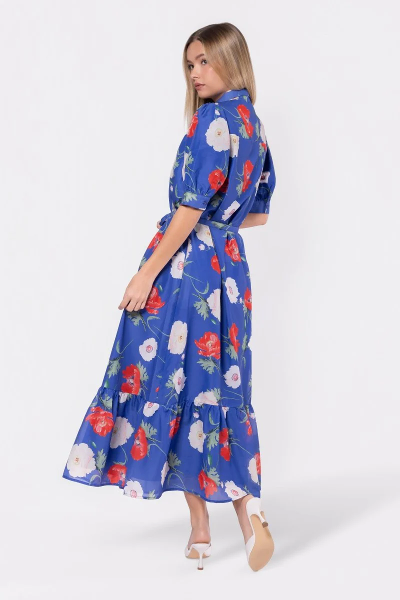 Rosalie Dress (Blue Flower) - Image 5