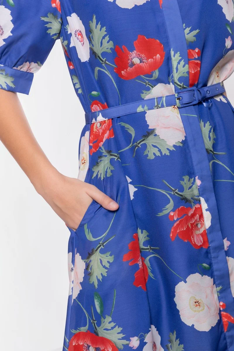 Rosalie Dress (Blue Flower) - Image 6