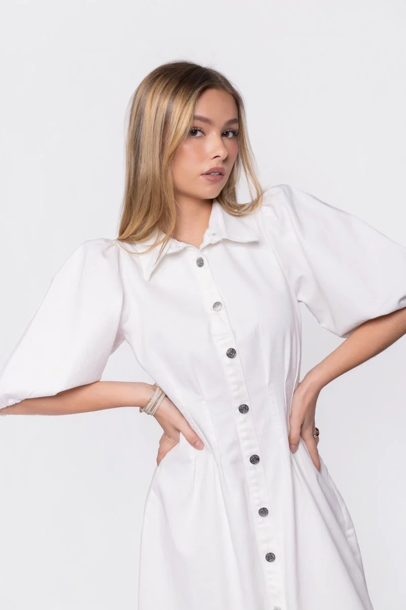 Ruth Dress (White) - Image 6