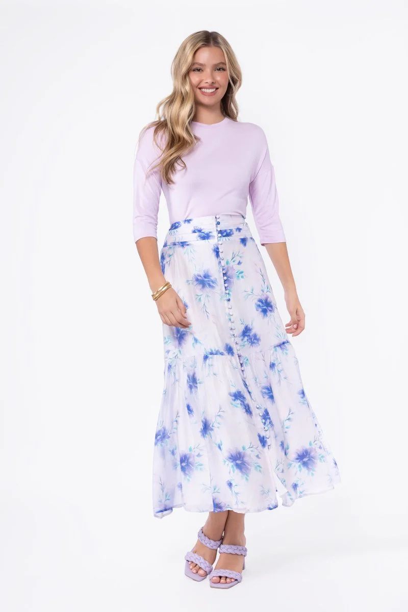 Siena Skirt (Purple Flower) - Image 4