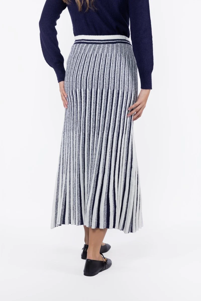 Sophia Skirt (White/Navy) - Image 4