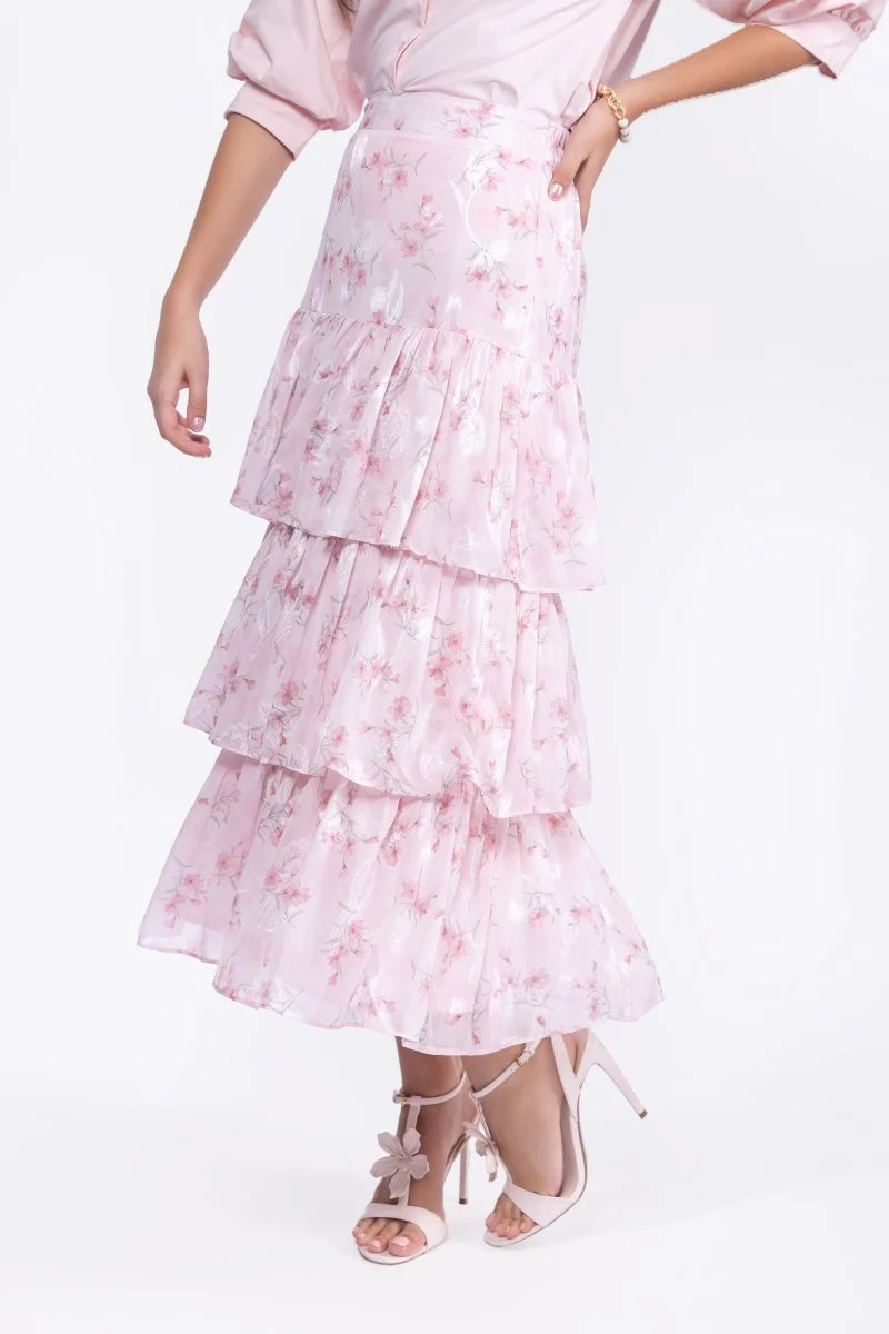 Suri Skirt (Pink Flower) - Image 3