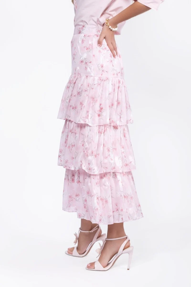 Suri Skirt (Pink Flower) - Image 4