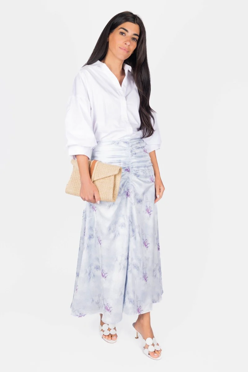 Sylvie Skirt (Blue/Grey) - Image 8