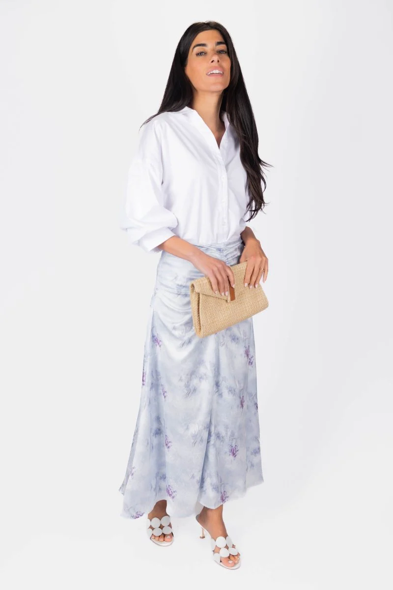 Sylvie Skirt (Blue/Grey) - Image 9