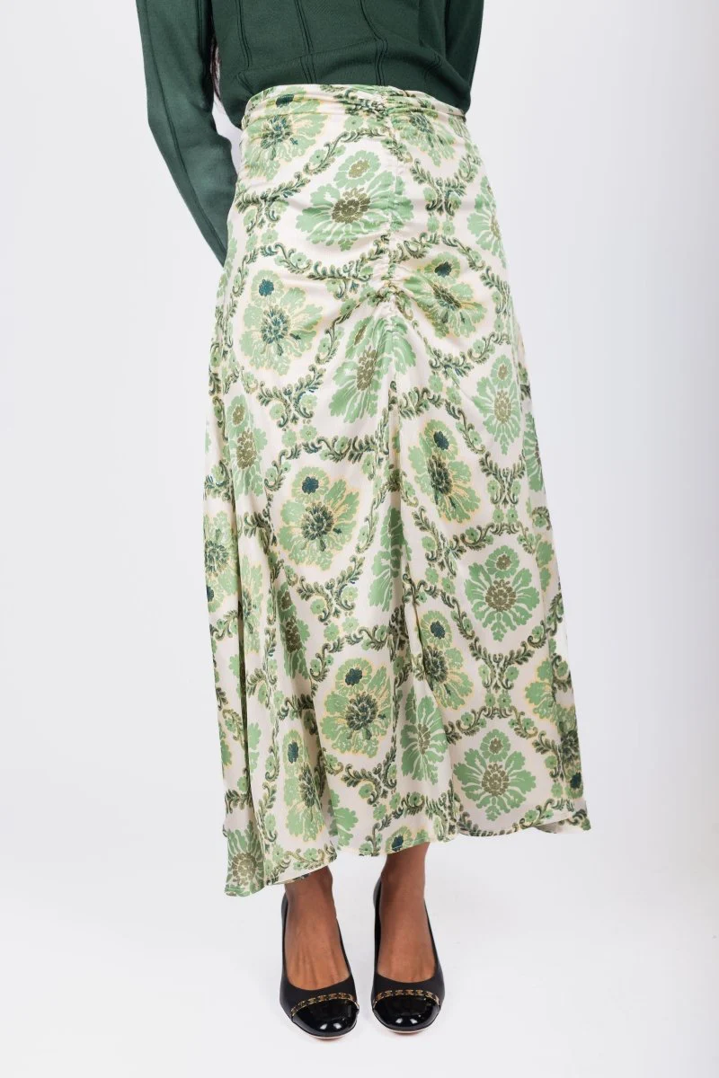 Sylvie Skirt (Green Flower)
