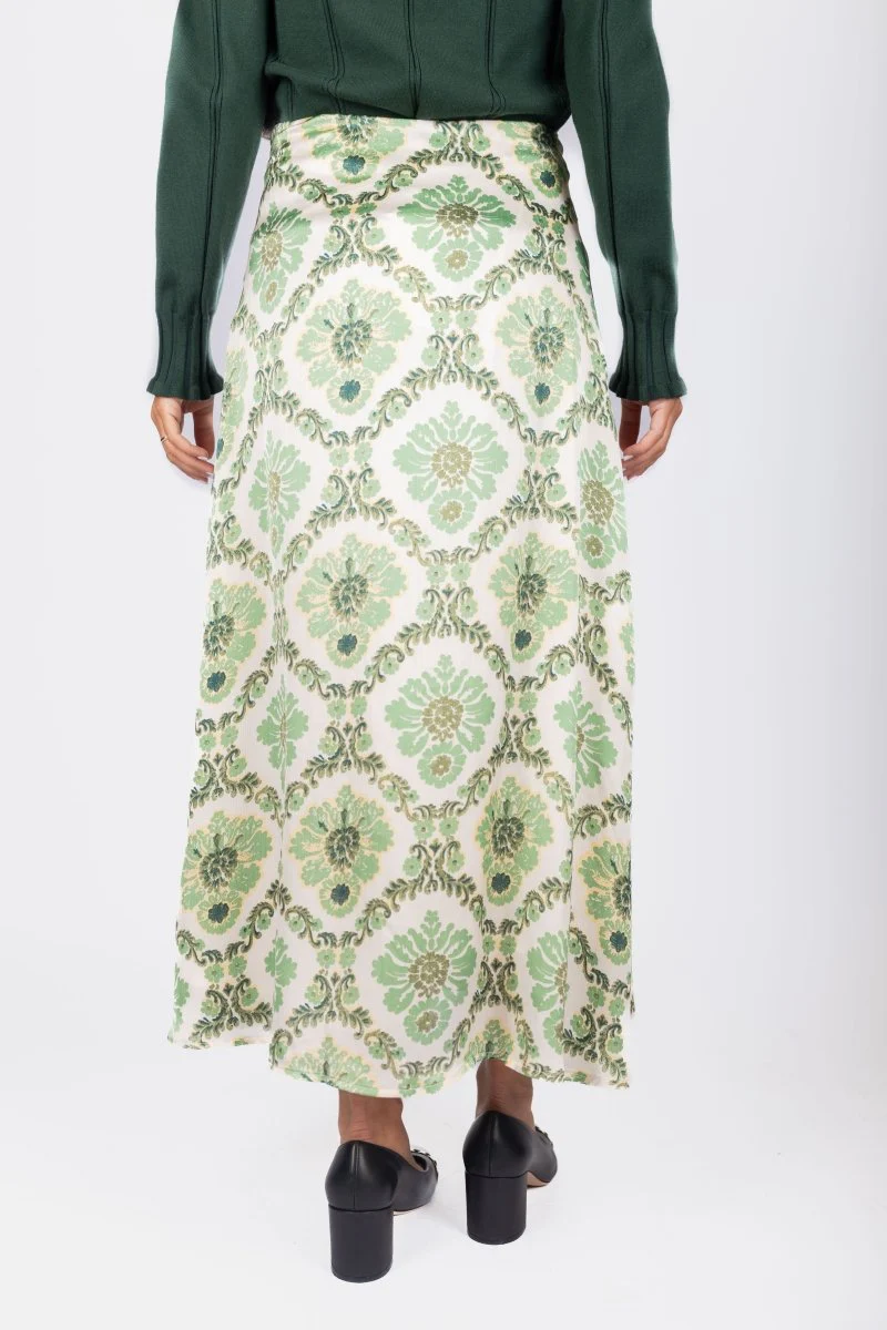 Sylvie Skirt (Green Flower) - Image 3