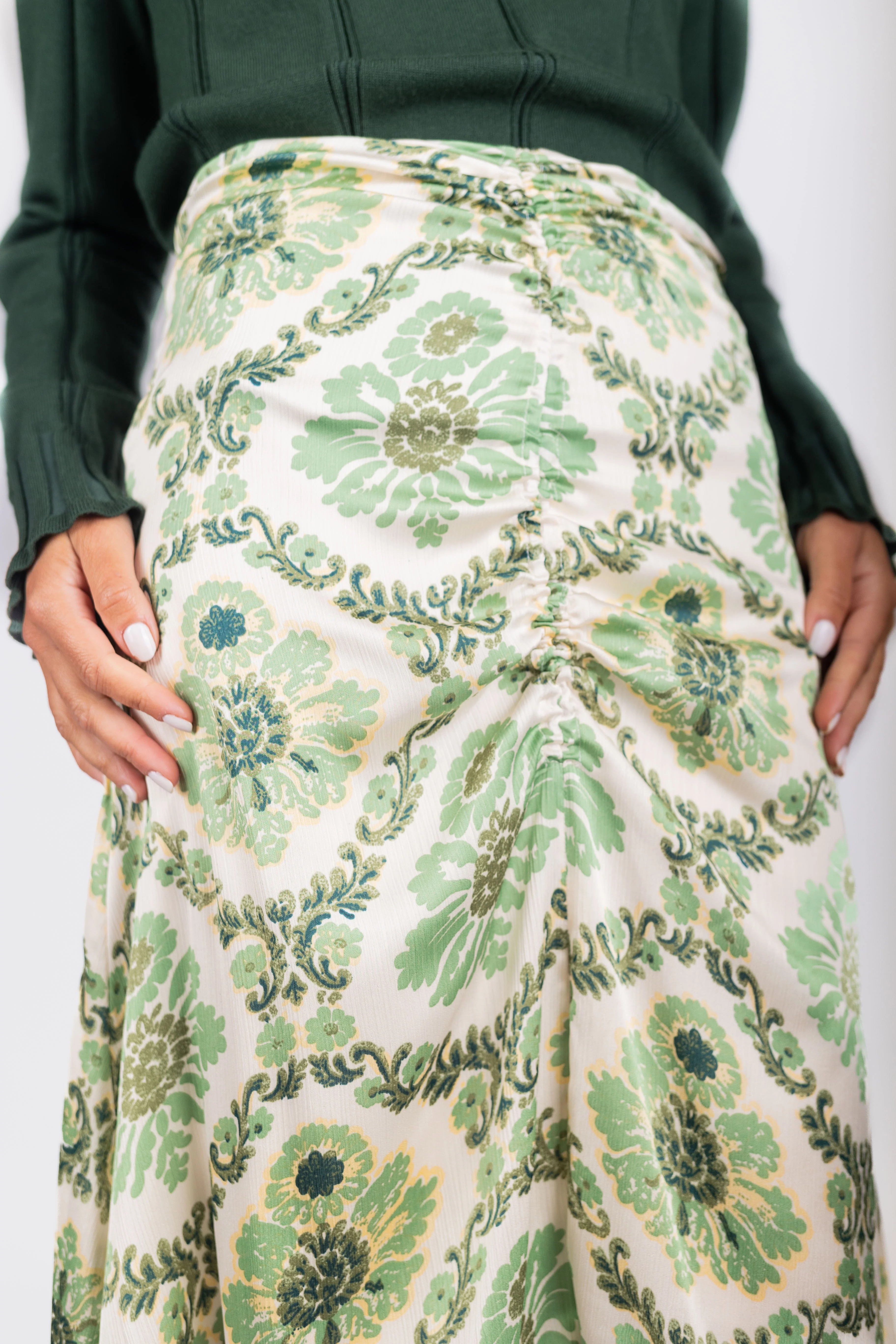 Sylvie Skirt (Green Flower) - Image 4