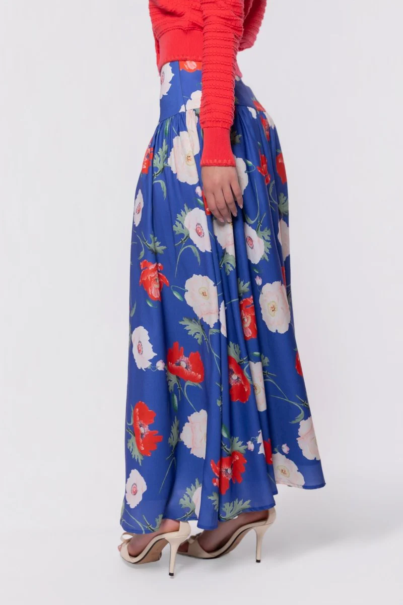 Tansy Skirt (Blue Flower) - Image 4