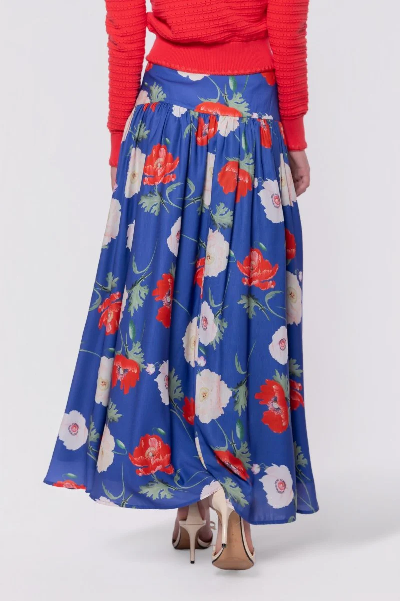 Tansy Skirt (Blue Flower) - Image 5