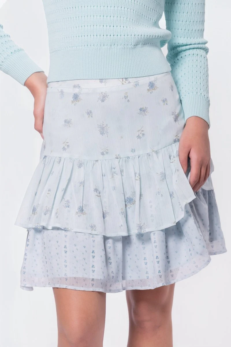 Tessa Skirt (Blue Flower) - Image 2