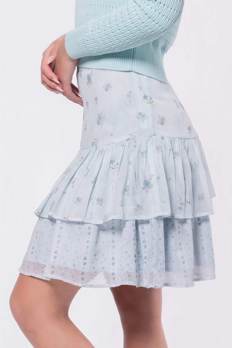 Tessa Skirt (Blue Flower) - Image 3