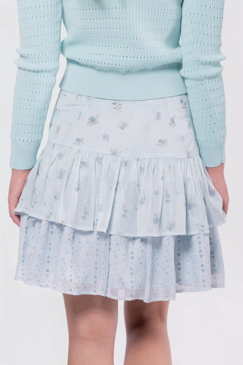 Tessa Skirt (Blue Flower) - Image 4