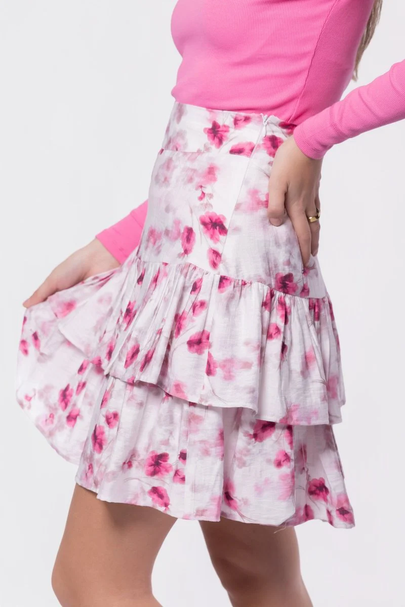 Tessa Skirt (Pink/White) - Image 4