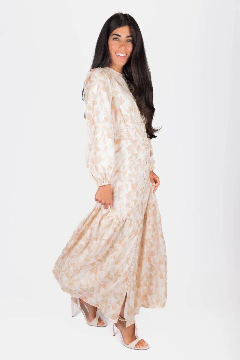 Valentina Dress (Beige) - Image 3