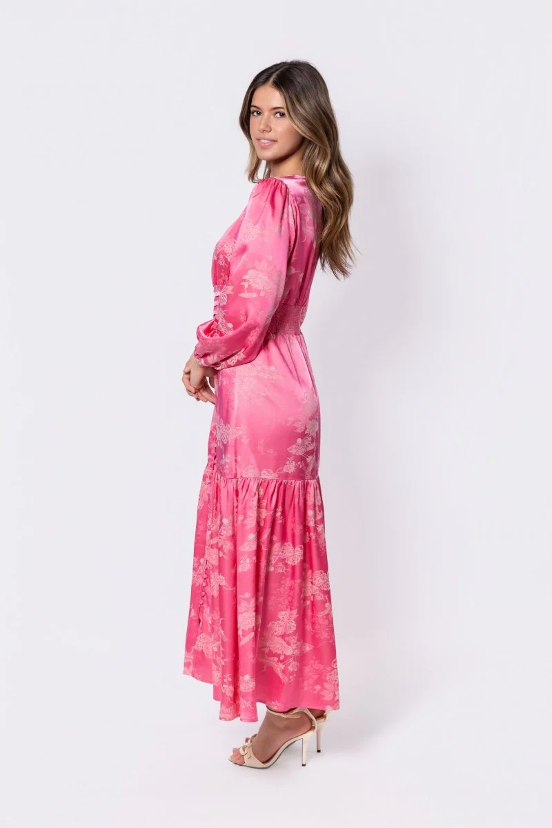 Valentina Dress (Coral Peach) - Image 3