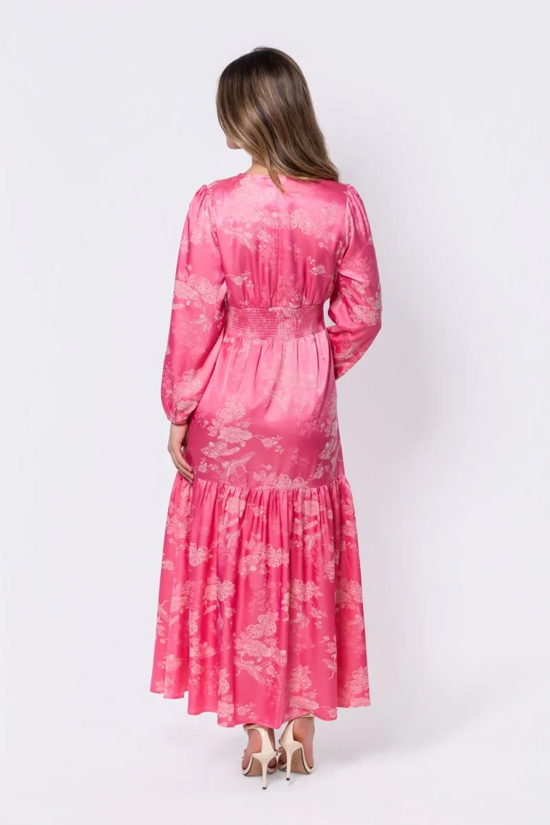 Valentina Dress (Coral Peach) - Image 4