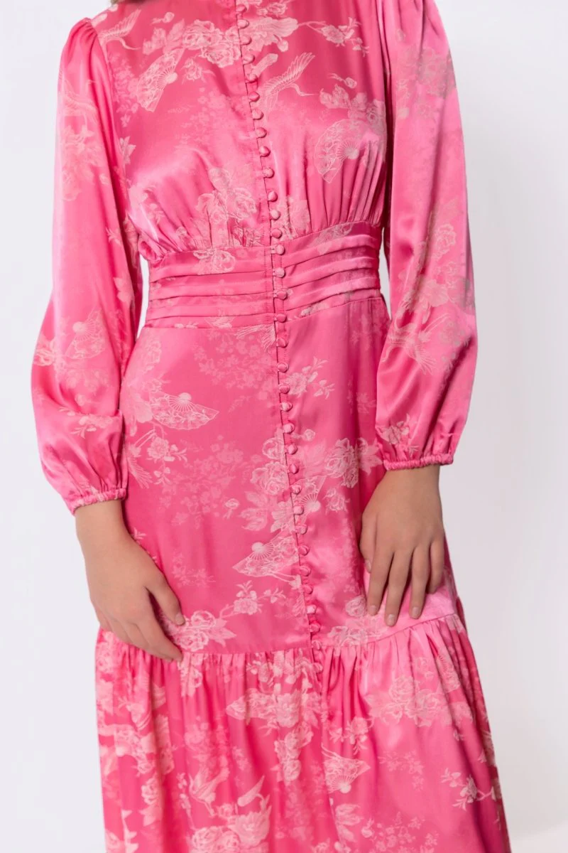 Valentina Dress (Coral Peach) - Image 5
