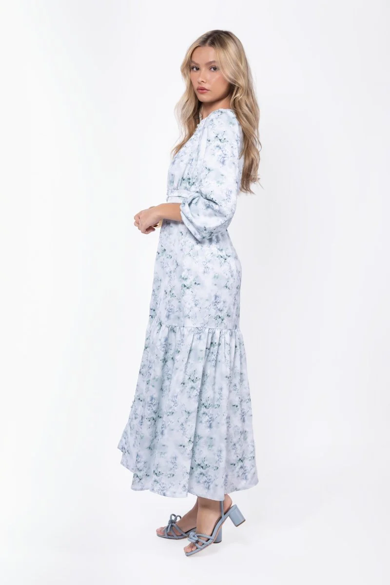 Valentina Dress (Green Flower) - Image 3