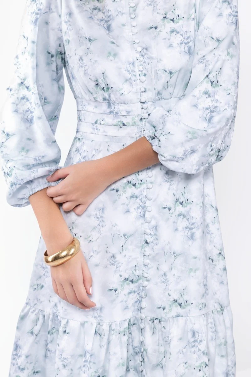 Valentina Dress (Green Flower) - Image 6