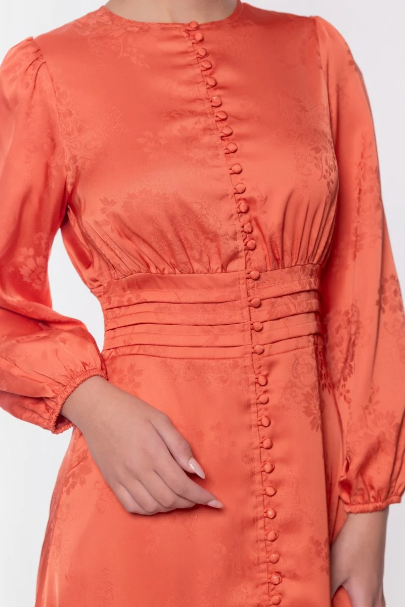 Valentina Dress (Orange) - Image 4
