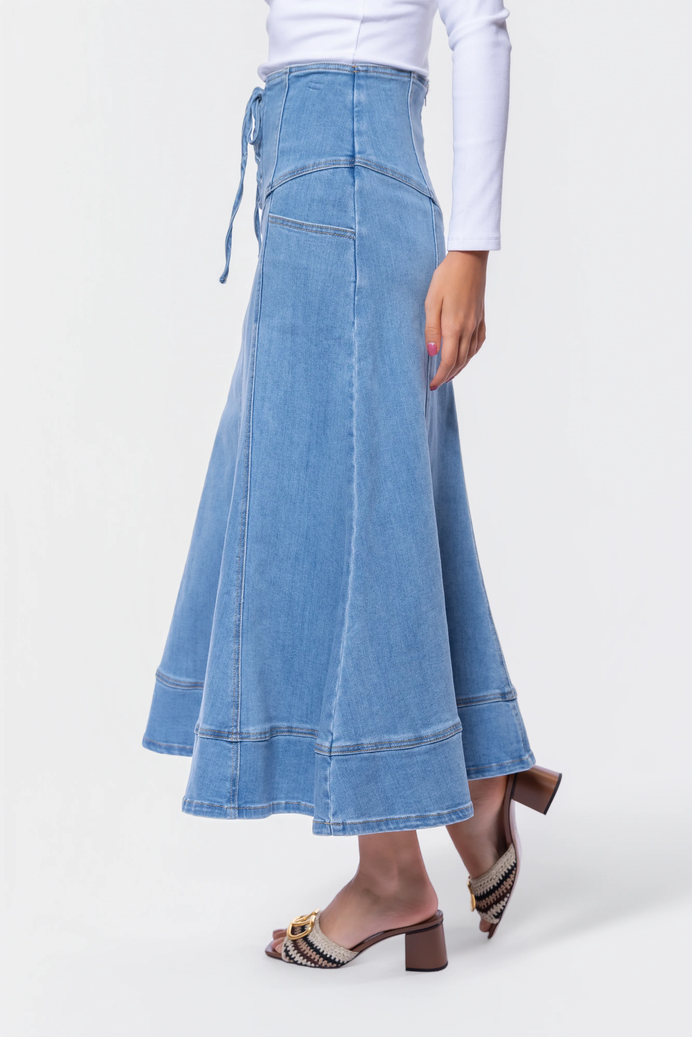 Vera Skirt (Blue) - Image 3