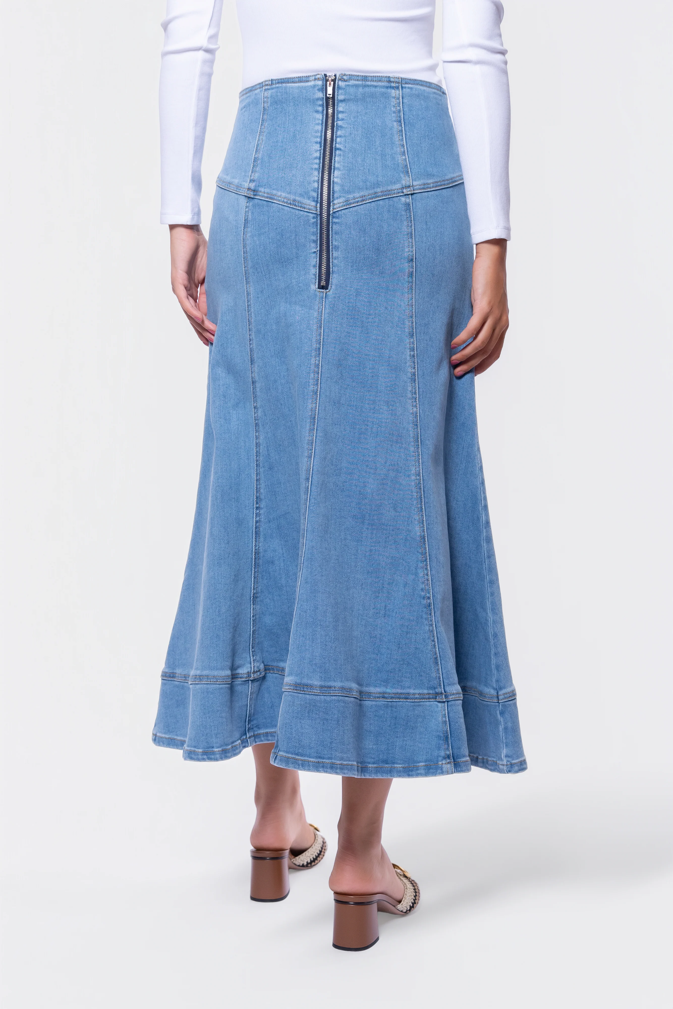 Vera Skirt (Blue) - Image 4