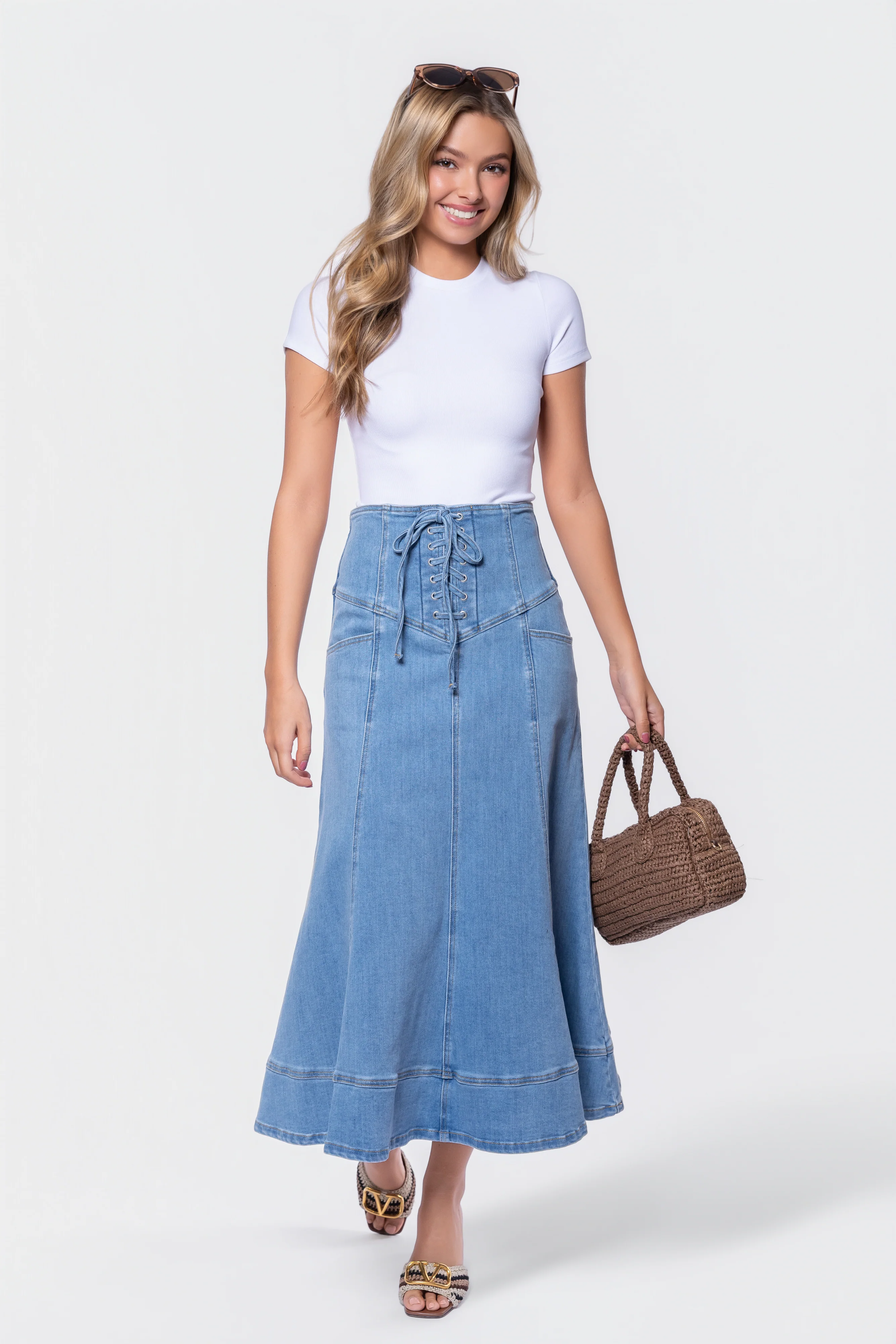 Vera Skirt (Blue) - Image 6