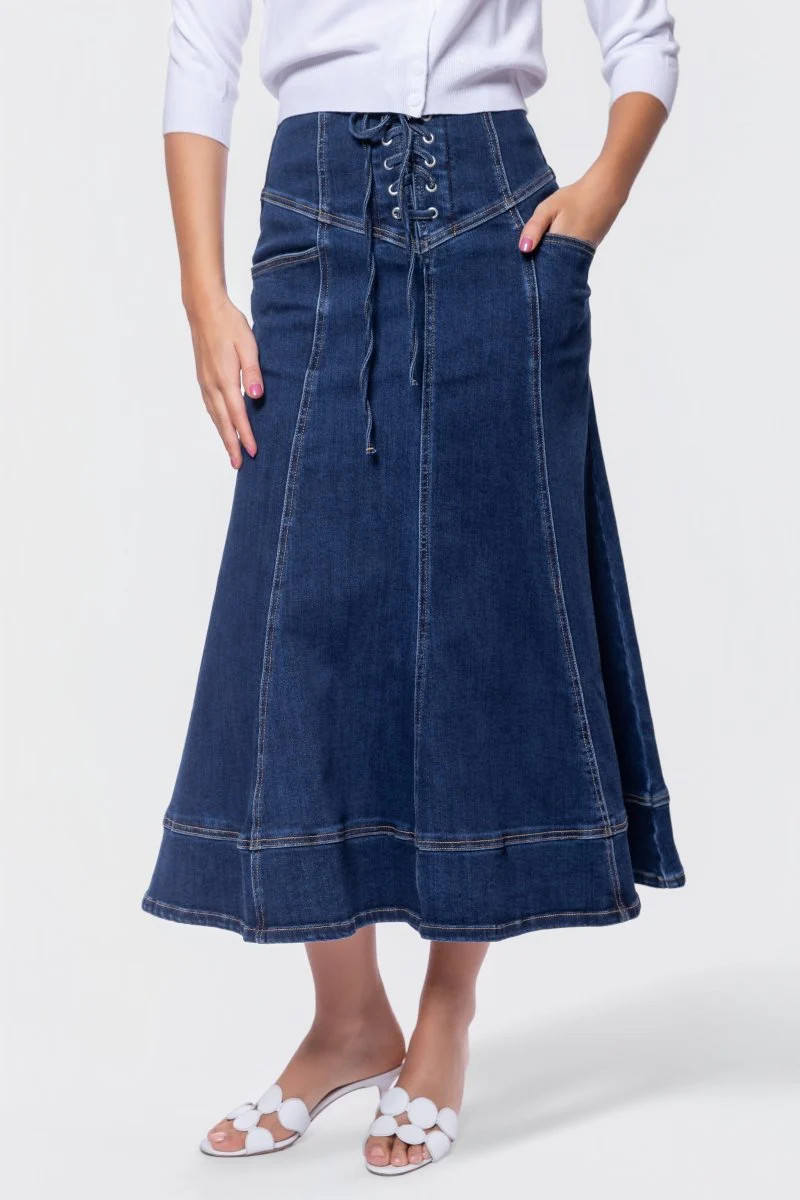 Vera Skirt (Dark Blue) - Image 2