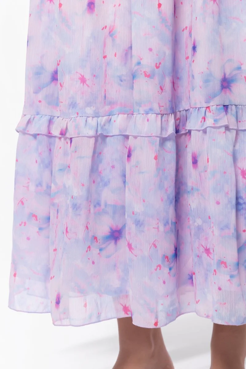 Victoria Dress (Blue Pink) - Image 5