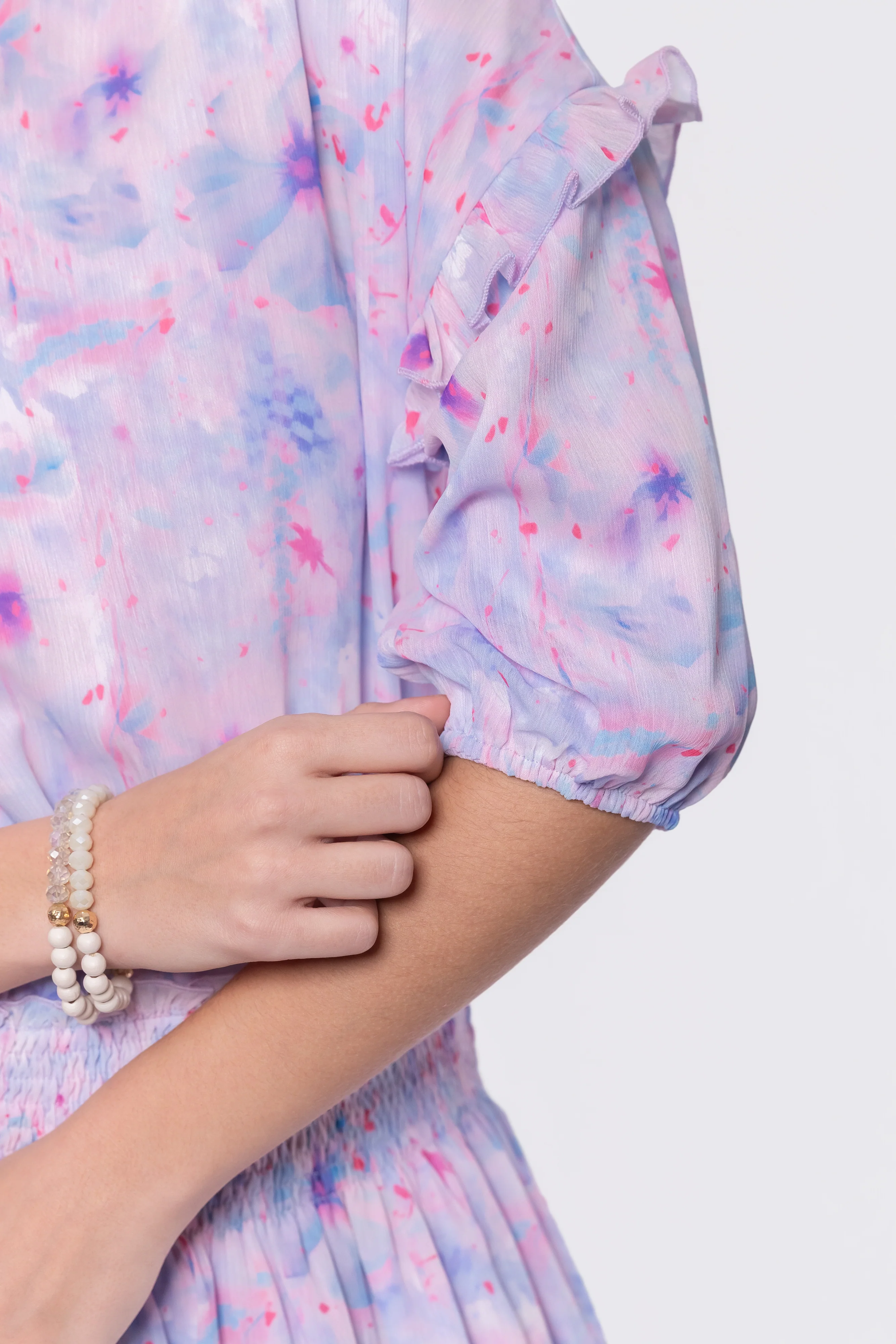 Victoria Dress (Blue Pink) - Image 7