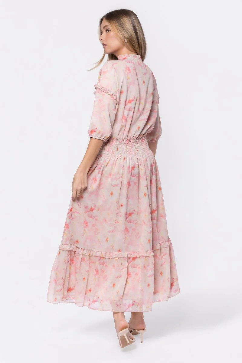 Victoria Dress (Pink Yellow) - Image 3