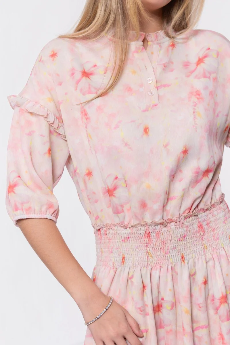 Victoria Dress (Pink Yellow) - Image 5