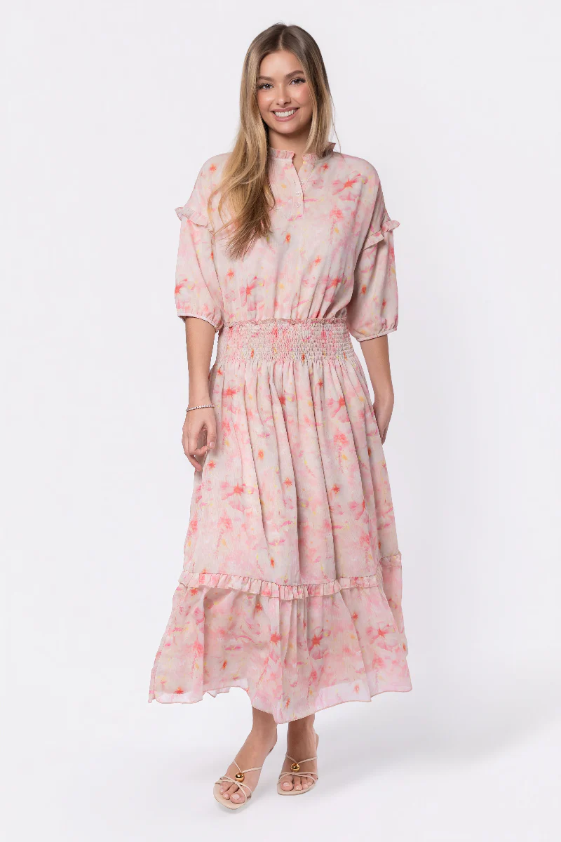 Victoria Dress (Pink Yellow) - Image 6