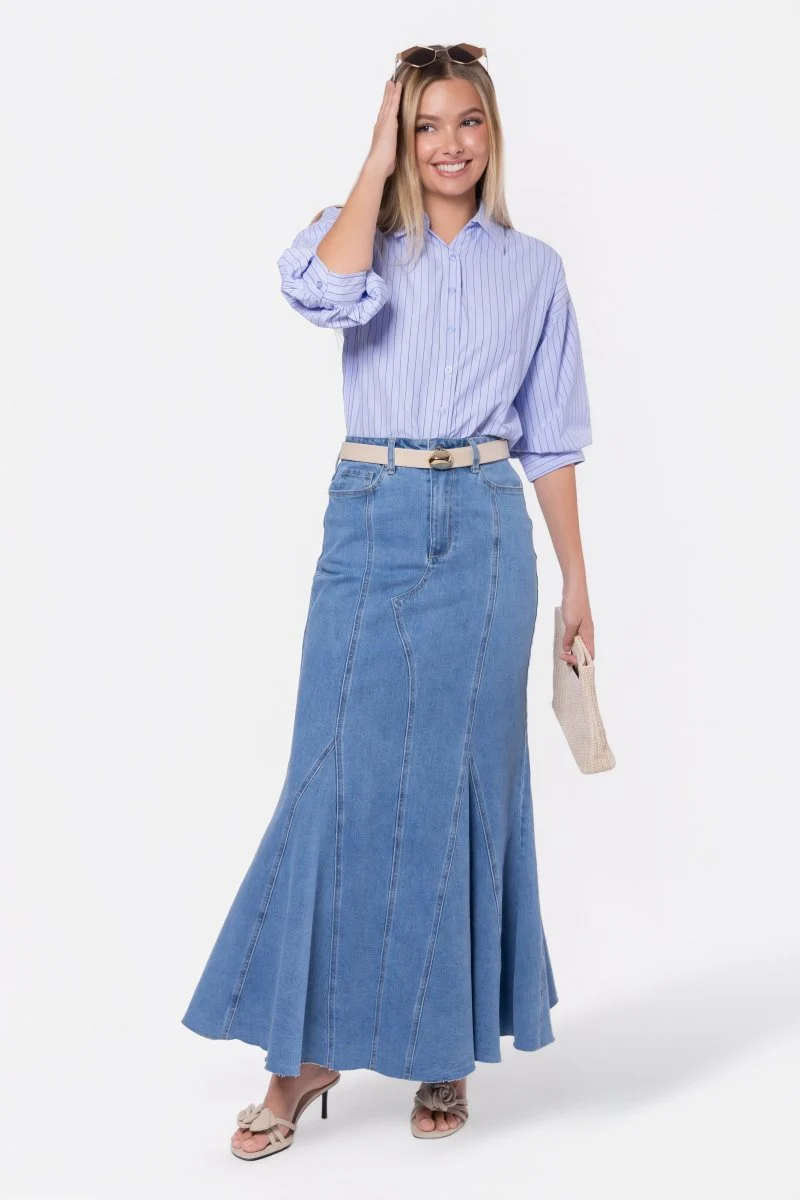 Viviana Top (Blue Stripe) - Image 6